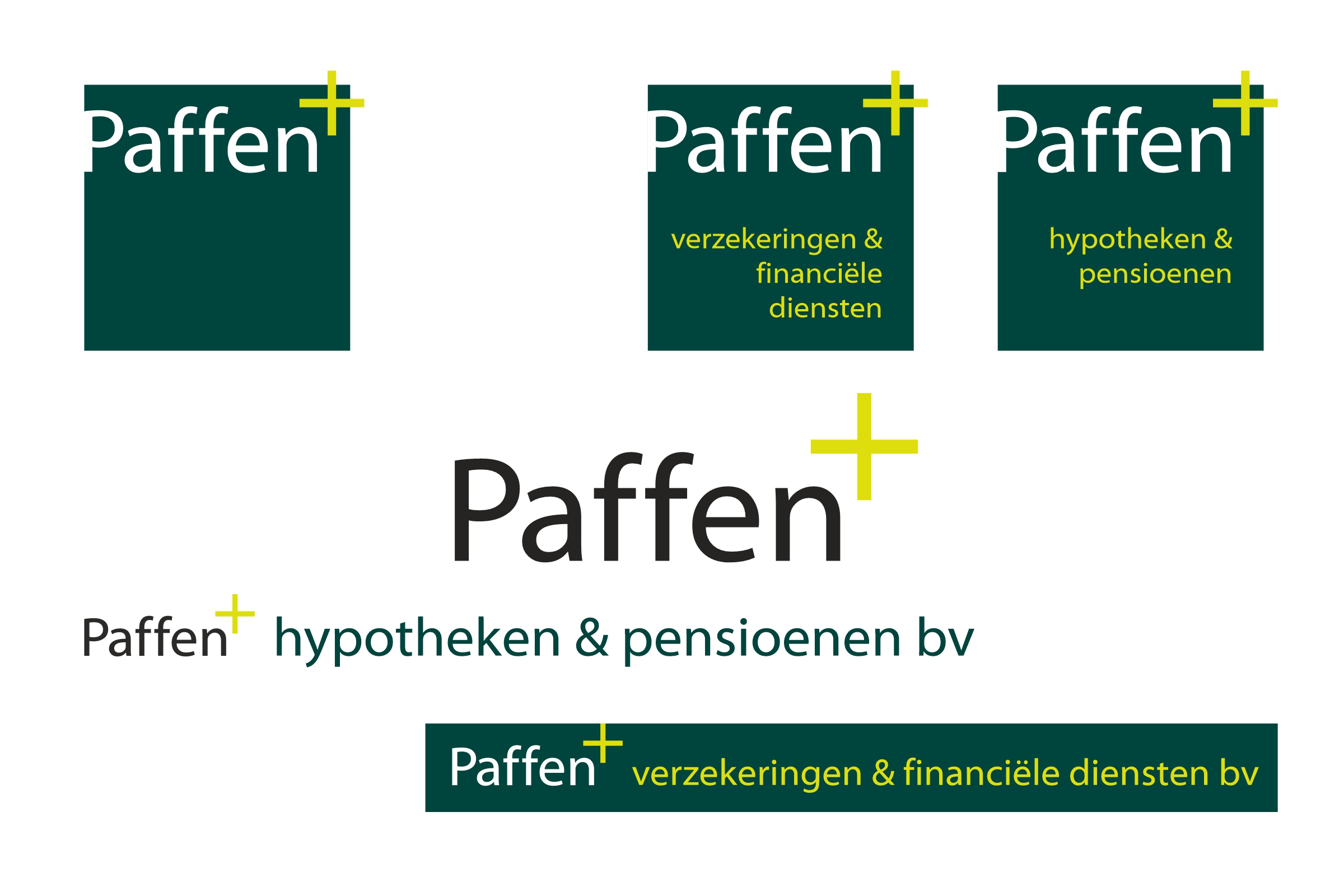 Paffen, logo's paffen-plus, grafisch design, logo ontwerp, huisstijl ontwerpen