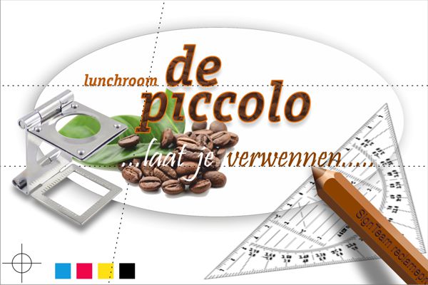 nieuw imago grafisch ontwerp Lunchroom de Piccolo Landgraaf